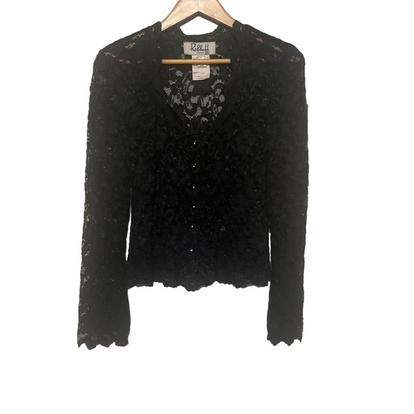 Sweaters - Joseph Ribkoff lace cardigan with button front